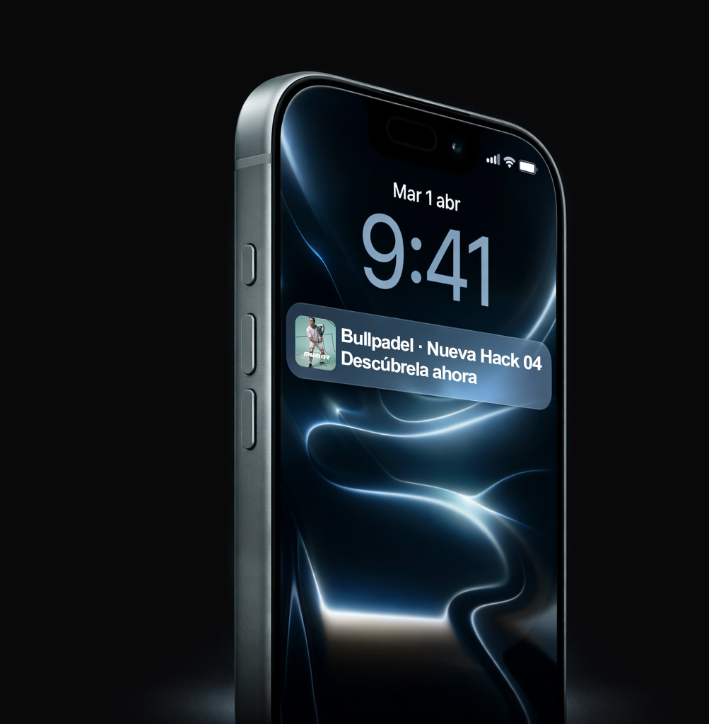 TopPadel 360 Notificación push